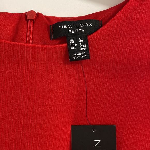 NEW LOOK Red Dress, Size 8 (NWT) - Picture 2 of 7
